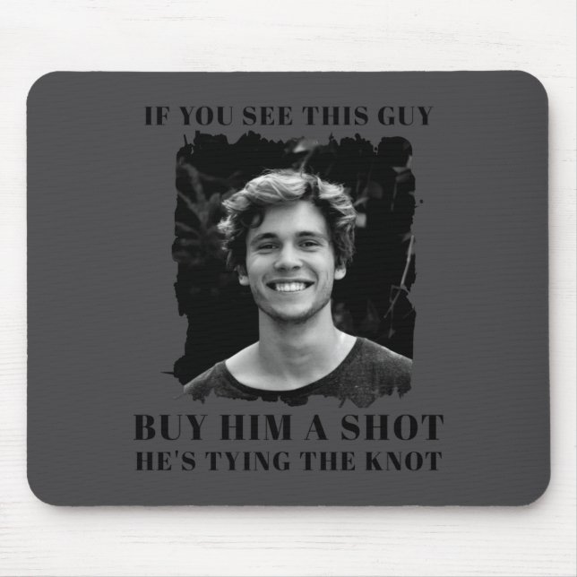 Funny Bachelor Party Mens  Mouse Mat (Front)