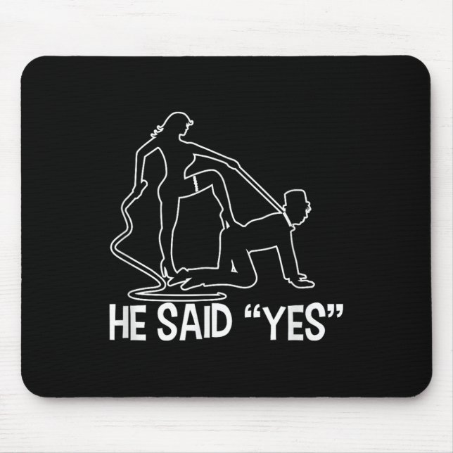 Funny Bachelor Party Saying Groom Bride Wedding Ce Mouse Mat (Front)
