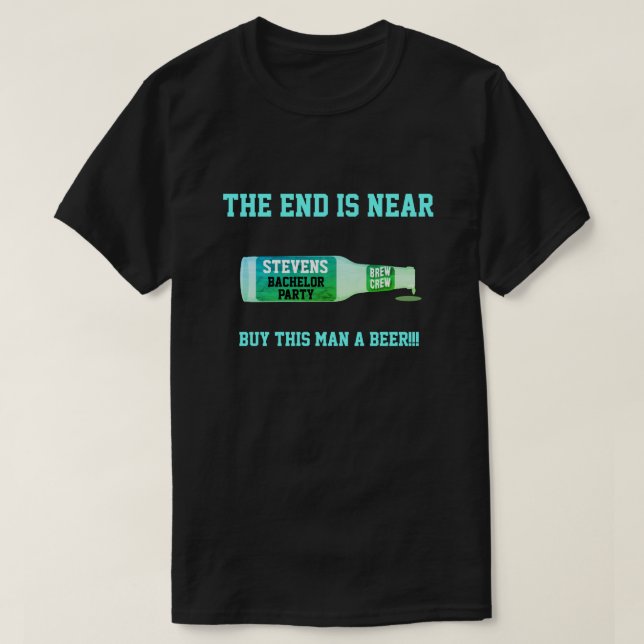 Funny Bachelor Party T-Shirt (Design Front)