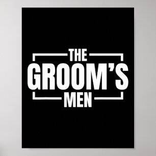 Funny Bachelor Party The Grooms Men Stag Wedding P Poster