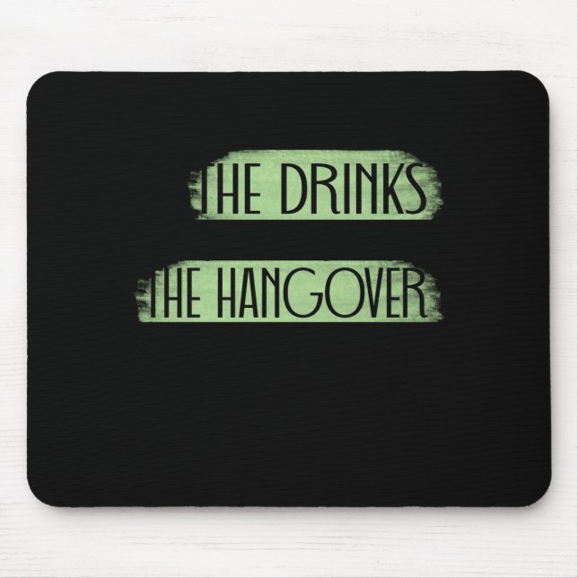 Funny Bachelorette Drinking  Mouse Mat (Front)
