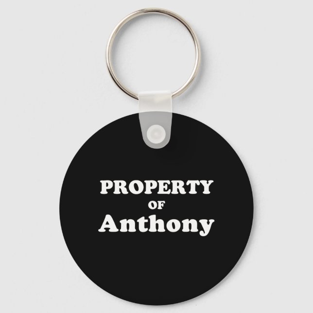 Funny Bachelorette Gifts For Bride Property Of Ant Key Ring (Front)