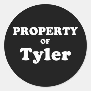 Funny Bachelorette Gifts For Bride Property Of Tyl Classic Round Sticker