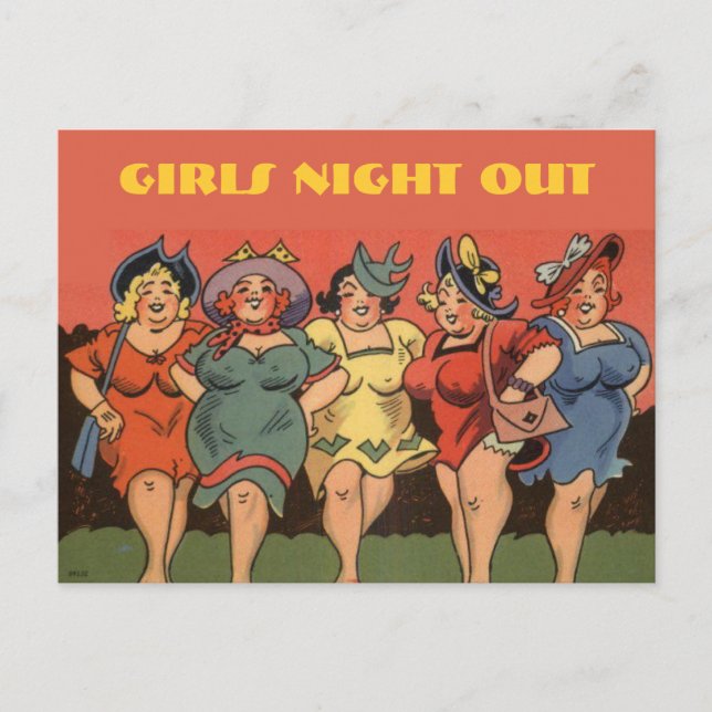 funny bachelorette party,bridal shower,hen .... invitation postcard (Front)