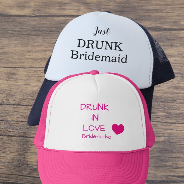 Funny bachelorette party bridemaid  trucker hat (Creator Uploaded)