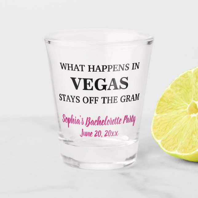 Funny Bachelorette Party Create Your Own Shot Glass (Front)