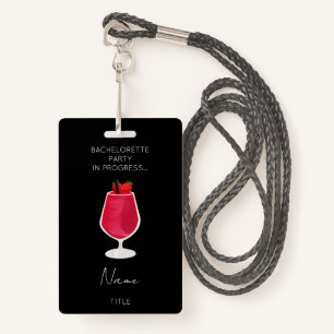 Funny Bachelorette Party Girls Weekend ID Badge