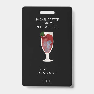 Funny Bachelorette Party Girls Weekend  ID Badge
