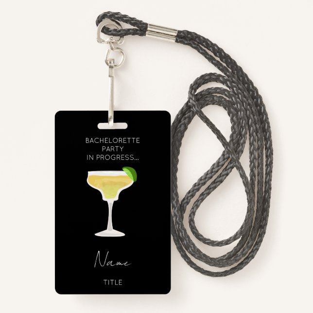 Funny Bachelorette Party Girls Weekend  ID Badge (Front with Lanyard)