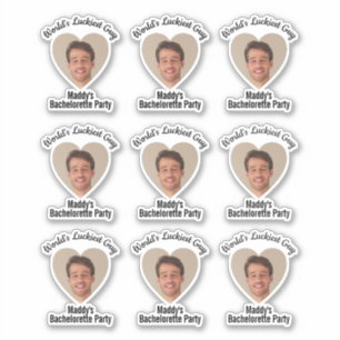 Funny Bachelorette Party Groom's Face Favor