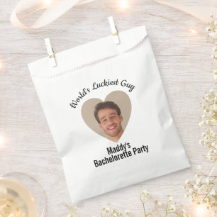Funny Bachelorette Party Groom's Face Favour Bags