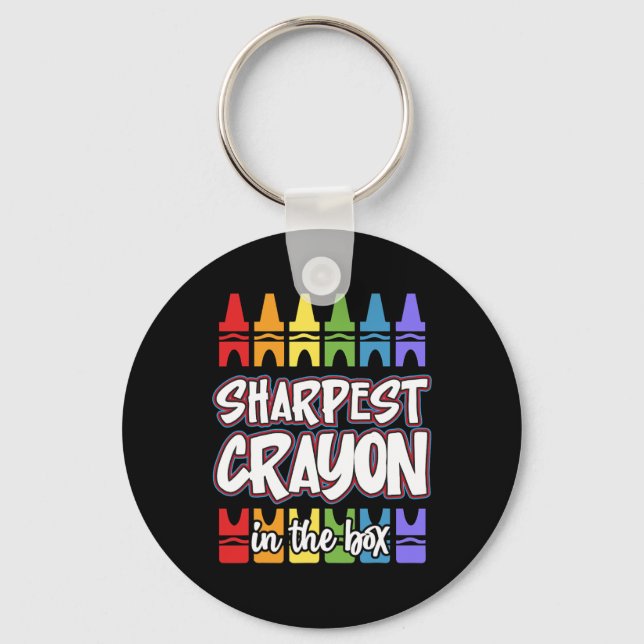 Funny Back To School Clroom Teacher Sharpest In Bo Key Ring (Front)