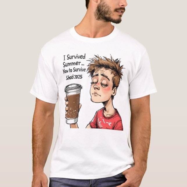 Funny Back to School Coffee Lover T-Shirt 2025 (Front)