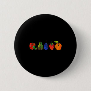 Funny Back To School Cute Hungry Lover Fruits Teac 6 Cm Round Badge