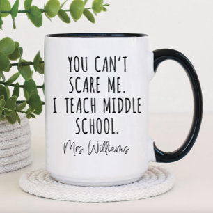 Funny Back to School Gift, Middle School Teacher Mug