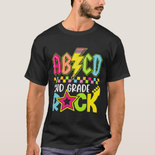 Funny Back To School Lightning Bolt 2nd Grade Rock T-Shirt
