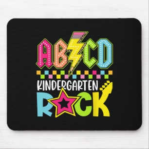 Funny Back To School Lightning Bolt Kindergarten R Mouse Mat