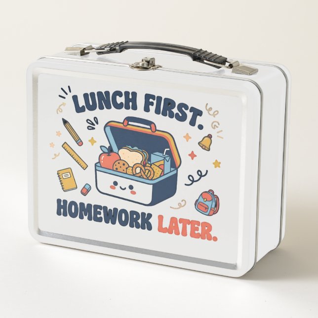 Funny Back to School Lunch Box for Kids (Front)