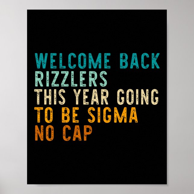 Funny Back To School Middle School Teacher Gen Alp Poster (Front)