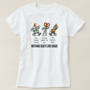 Funny Back to School, Nothing Beats 3rd Grade T-Shirt