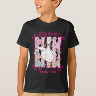 Funny Back To School Silly Goose Teacher Club Humo T-Shirt