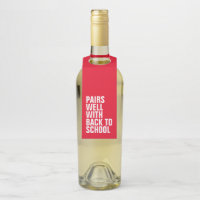 Funny back to school teacher wine