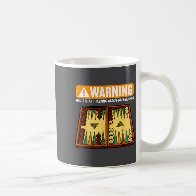 Funny Backgammon  Coffee Mug (Right)