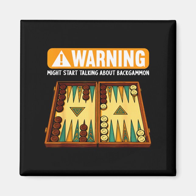 Funny Backgammon  Magnet (Front)