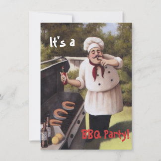 Funny Backyard BBQ Party Invites