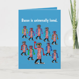 Funny Bacon Birthday Card Gift