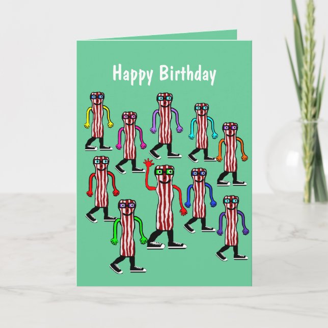 Funny Bacon & Egg Birthday Card Gift (Front)