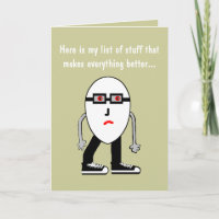 Funny Bacon & Egg Birthday Card Gift
