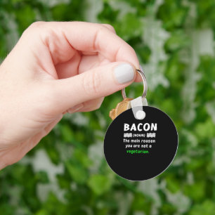 Funny Bacon Lover BBQ Pork Key Ring