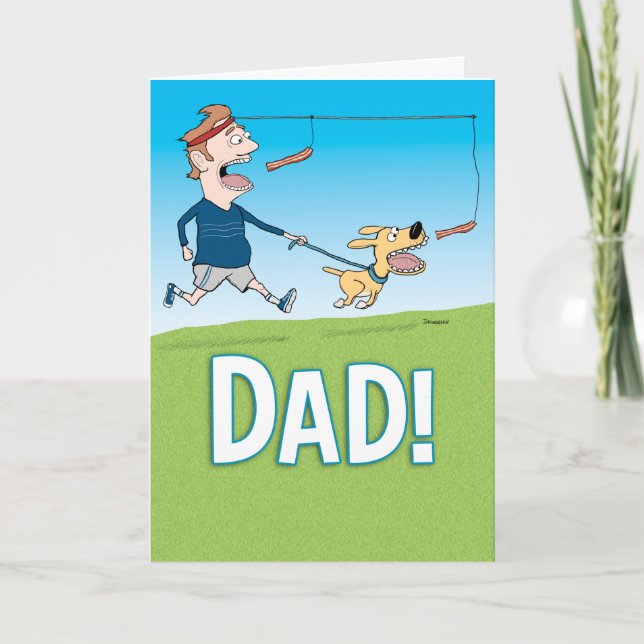 Funny Bacon Lover Father's Day Card (Front)