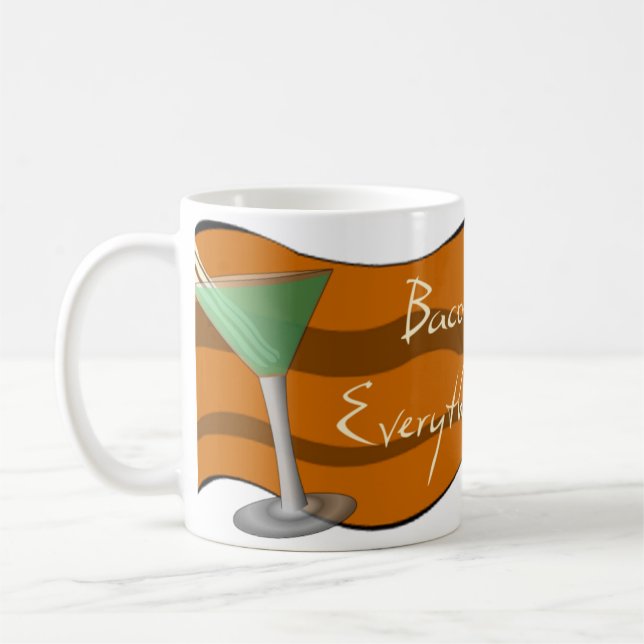 Funny Bacon Martini Mug (Left)