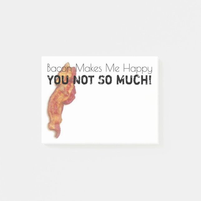 Funny Bacon Post-it Notes (Front)