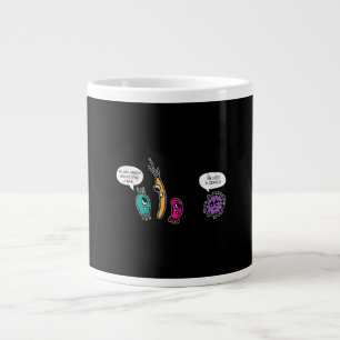 Funny Bacteria Pun Biology Science Biologist Large Coffee Mug