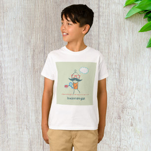 Funny Bacteriologist Scientist with Big Moustache  T-Shirt