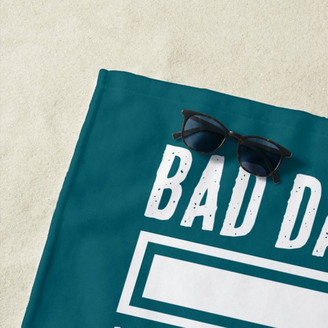 Funny Bad Dad Joke Loading Beach Towel (In Situ)