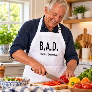 Funny BAD Dementia Forgetful Typography Standard Apron
