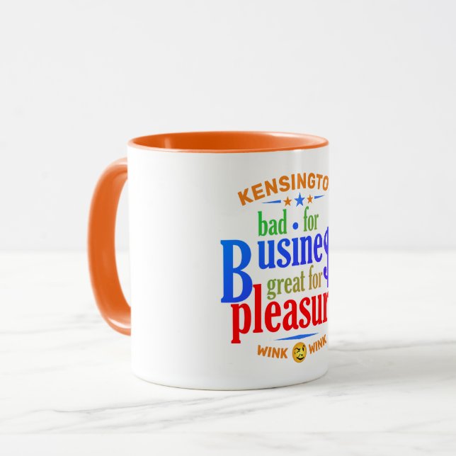 FUNNY Bad for Business Great for Pleasure Mug (Front Left)