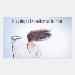 Funny Bad Hair Day stickers