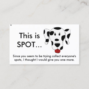 Funny Bad Parking Note Business Card