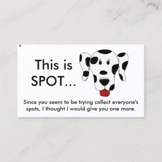 Funny Bad Parking Note Business Card