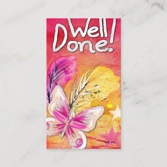 Funny Bad Parking Note Business Card (Front)