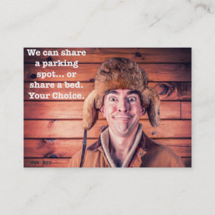 Funny Bad Parking Note Business Card