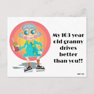 Funny Bad Parking Note Postcard