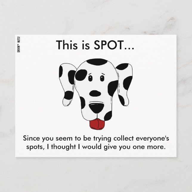 Funny Bad Parking Note Postcard (Front)