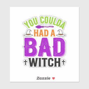Funny Bad Witch Halloween Quote Vector Design_1