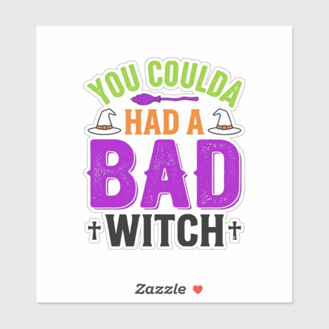 Funny Bad Witch Halloween Quote Vector Design_1 (Sheet)